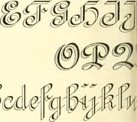An illustration from A textbook on lettering and sign painting (1902)