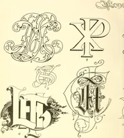 An illustration from A textbook on lettering and sign painting (1902)