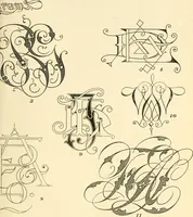 An illustration from A textbook on lettering and sign painting (1902)
