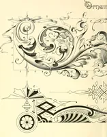 An illustration from A textbook on lettering and sign painting (1902)