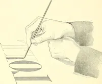 An illustration from A textbook on lettering and sign painting (1902)
