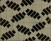 An illustration from Textile design; a working manual of approved practice in all details of the art of designing the various kinds of textile fabrics, together with practical applications of the principles of textile coloring and systematic methods of cost finding (1909)