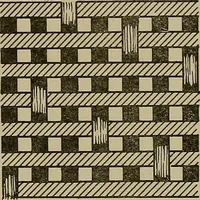 An illustration from Textile design; a working manual of approved practice in all details of the art of designing the various kinds of textile fabrics, together with practical applications of the principles of textile coloring and systematic methods of cost finding (1909)