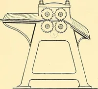 An illustration from The textile industries : a practical guide to fibres, yarns & fabrics in every branch of textile manufacture, including preparation of fibres, spinning, doubling, designing, weaving, bleaching, printing, dyeing and finishing (1910)