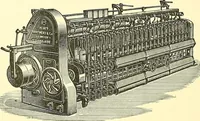 An illustration from The textile industries : a practical guide to fibres, yarns & fabrics in every branch of textile manufacture, including preparation of fibres, spinning, doubling, designing, weaving, bleaching, printing, dyeing and finishing (1910)