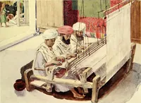 An illustration from The textile industries : a practical guide to fibres, yarns & fabrics in every branch of textile manufacture, including preparation of fibres, spinning, doubling, designing, weaving, bleaching, printing, dyeing and finishing (1910)