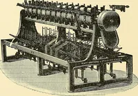 An illustration from The textile industries : a practical guide to fibres, yarns & fabrics in every branch of textile manufacture, including preparation of fibres, spinning, doubling, designing, weaving, bleaching, printing, dyeing and finishing (1910)