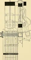 An illustration from The textile industries : a practical guide to fibres, yarns & fabrics in every branch of textile manufacture, including preparation of fibres, spinning, doubling, designing, weaving, bleaching, printing, dyeing and finishing (1910)