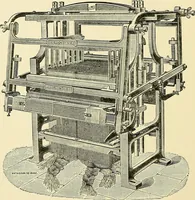 An illustration from The textile industries : a practical guide to fibres, yarns & fabrics in every branch of textile manufacture, including preparation of fibres, spinning, doubling, designing, weaving, bleaching, printing, dyeing and finishing (1910)