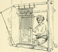 An illustration from The textile industries : a practical guide to fibres, yarns & fabrics in every branch of textile manufacture, including preparation of fibres, spinning, doubling, designing, weaving, bleaching, printing, dyeing and finishing (1910)
