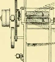 An illustration from Textile raw materials and their conversion into yarns : (the study of the raw materials and the technology of the spinning process) a text-book for textile, trade and higher technical schools, as also for self-instruction ; based upon the ordinary syllabus and curriculum of the Imperial and Royal Austrian weaving schools (1901)