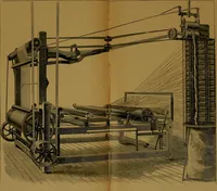 An illustration from Textile texts for cotton manufacturers : concerning the proper methods of equipping and running mills ... and a full list of the patented cotton machinery introduced and sold by the Draper Company (1903)