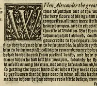 An illustration from Thabridgemente of the histories of Trogus Pompeius (1570)