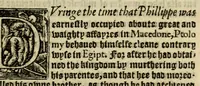 An illustration from Thabridgemente of the histories of Trogus Pompeius (1570)