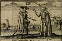 An illustration from A thankfvll remembrance of Gods mercie : in a historicall collection of the great and mercifull deliuerances of the church and state of England, since the Gospell beganne here to flourish, from the beginning of Queene Elizabeth (1630)