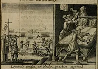 An illustration from A thankfvll remembrance of Gods mercie : in a historicall collection of the great and mercifull deliuerances of the church and state of England, since the Gospell beganne here to flourish, from the beginning of Queene Elizabeth (1630)