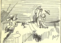 An illustration from That rookie from the 13th Squad (1918)