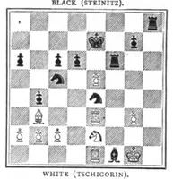 An illustration from The British Chess Magazine Volume 12 1892 (1892)