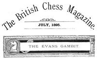 An illustration from The British Chess Magazine Volume 15 1895 (1895)