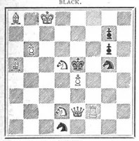An illustration from The British Chess Magazine Volume 16 1896 (1896)