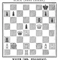 An illustration from The British Chess Magazine Volume 16 1896 (1896)