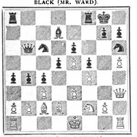 An illustration from The British Chess Magazine Volume 18 1898 (1898)