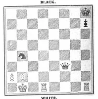 An illustration from The British Chess Magazine Volume 18 1898 (1898)