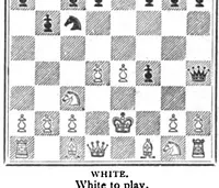 An illustration from The British Chess Magazine Volume 18 1898 (1898)