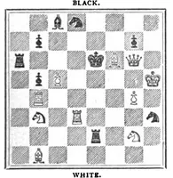 An illustration from The British Chess Magazine Volume 18 1898 (1898)