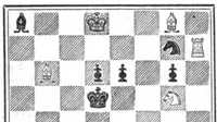 An illustration from The British Chess Magazine Volume 18 1898 (1898)