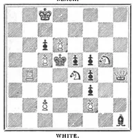 An illustration from The British Chess Magazine Volume 19 1899 (1899)