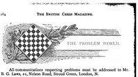 An illustration from The British Chess Magazine Volume 20 1900 (1900)