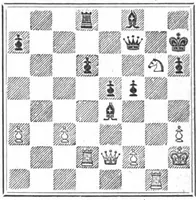 An illustration from The British Chess Magazine Volume 21 1901 (1901)