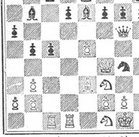 An illustration from The British Chess Magazine Volume 21 1901 (1901)
