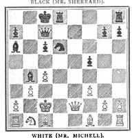 An illustration from The British Chess Magazine Volume 22 1902 (1902)