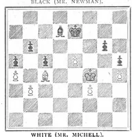 An illustration from The British Chess Magazine Volume 23 1903 (1903)