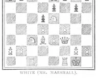 An illustration from The British Chess Magazine Volume 25 1905 (1905)