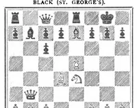 An illustration from The British Chess Magazine Volume 25 1905 (1905)