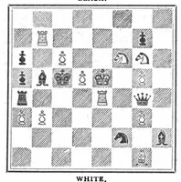 An illustration from The British Chess Magazine Volume 26 1906 (1906)