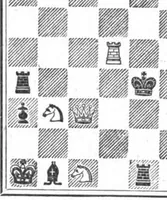 An illustration from The British Chess Magazine Volume 26 1906 (1906)