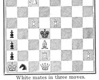 An illustration from The British Chess Magazine Volume 28 1908 (1908)