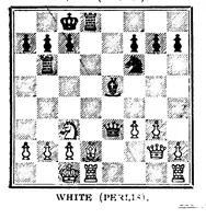 An illustration from The British Chess Magazine Volume 37 1917 (1917)