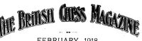 An illustration from The British Chess Magazine Volume 38 1918 (1918)