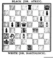 An illustration from The British Chess Magazine Volume 38 1918 (1918)