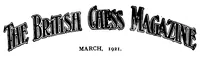 An illustration from The British Chess Magazine Volume 41 1921 (1921)