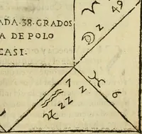 An illustration from Theatro del mundo, y del tiempo : en el qual no solo se descriuen sus partes, y se da regla en el medirlas, mas con ingeniosas y acomodadas demostraciones y figuras, se representan ante los lectores ... : cõ index (1614)