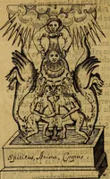 An illustration from Theatrum chemicum britannicum : containing severall poeticall pieces of our famous English philosophers, who have written the hermetique mysteries in their owne ancient language (1652)