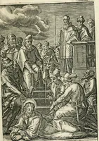 An illustration from Theatrum D.N. Iesu Christi : atrociorum cruciatuum c. lectori spectatori propositum (1658)