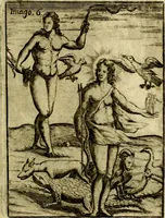 An illustration from Theatrum ethnico idololatrieum politico historicum, ethnicorum idololatrias, simulacra, templa, sacrificia & deos, illorum origines, ritus & caeremonias, quae in perficiendis sacris, fuerunt observata, quidque illis indicare voluerint, representans (1699)