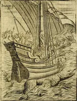 An illustration from Theatrum ethnico idololatrieum politico historicum, ethnicorum idololatrias, simulacra, templa, sacrificia & deos, illorum origines, ritus & caeremonias, quae in perficiendis sacris, fuerunt observata, quidque illis indicare voluerint, representans (1699)